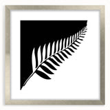 Silver-framed picture with a white mat, showcasing a front view of an elegant artwork. Ideal for modern home decor and gallery displays.