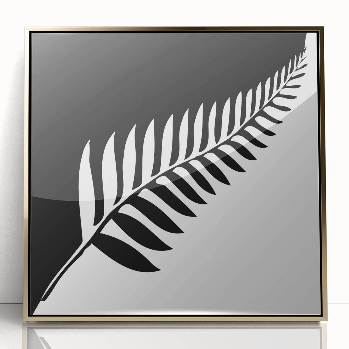 Framed acrylic wall art showcasing an abstract gold design, elegantly displayed from the front view, ideal for modern home decor and stylish interiors.