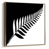 Framed canvas artwork showcasing a stunning silver and gold abstract design, perfect for modern decor, elegantly displayed against a neutral background.