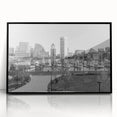 Timeless Baltimore Skyline Art - Black and White Cityscape Decor