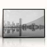 Large abstract wall art in muted gray and blue tones on canvas, ideal for modern art wall decor in a living room.