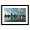 Extra large wall art featuring a colorful abstract cityscape in textured acrylic print, ideal for living room ambiance.