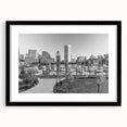 Timeless Baltimore Skyline Art - Black and White Cityscape Decor