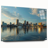 Large abstract wall art depicting swirling blue and white patterns on canvas, suitable for bedroom or dining room decor.