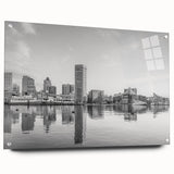 Large abstract wall art featuring swirls of blue and gray, ideal for modern bedroom or dining room ambiance.