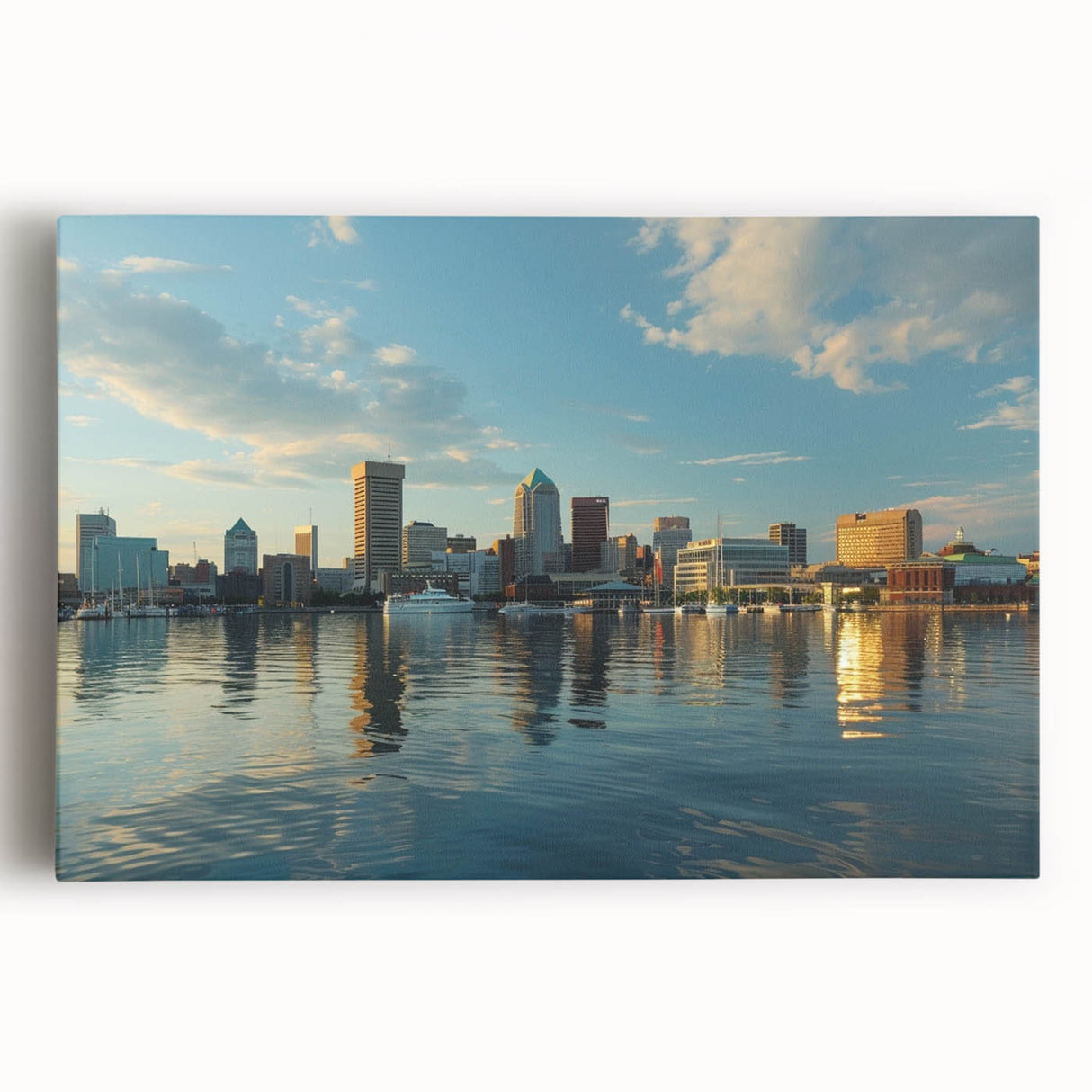 Black and white large art print of a bustling cityscape, ideal for kitchen wall art, on rolled canvas.