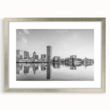 Textured abstract art print in muted gray and blue tones on canvas, ideal for modern bedroom ambiance.