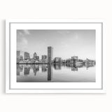 Abstract art print featuring swirls of blue and gray tones on canvas, suitable for bedroom or dining room decor.