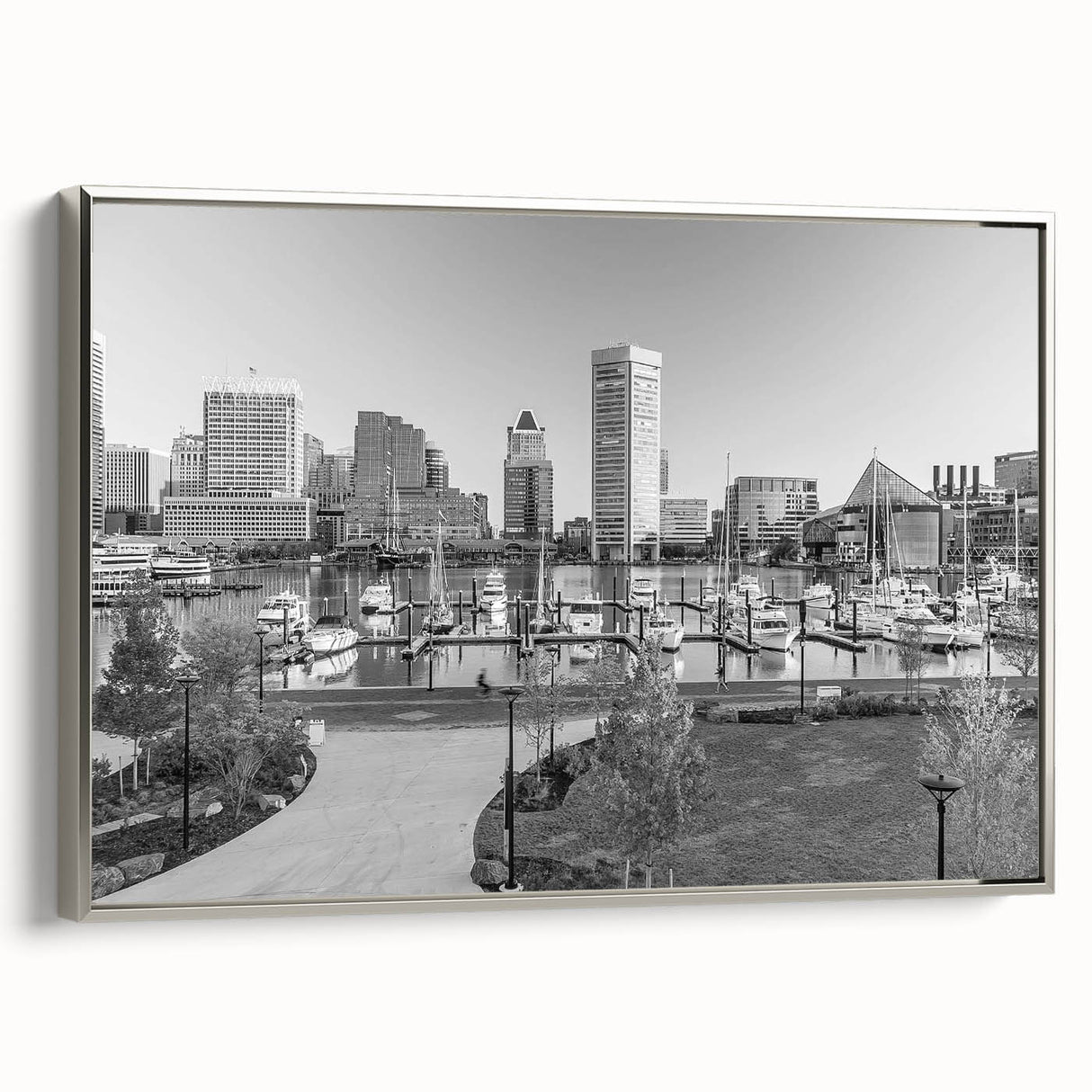 Landscape art painting of a vibrant cityscape on canvas, featuring a colorful palette with black accents.