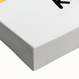 Large art featuring a black and white landscape painting on canvas, ideal for bedroom wall decor.