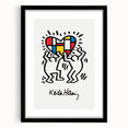 Extra large colorful art print with textured abstract patterns on canvas, ideal for living room decor.