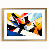 Geometric Abstract Art Print – Bold High-Contrast Wall Decor