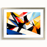 Geometric Abstract Art Print – Bold High-Contrast Wall Decor