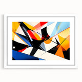 Geometric Abstract Art Print – Bold High-Contrast Wall Decor