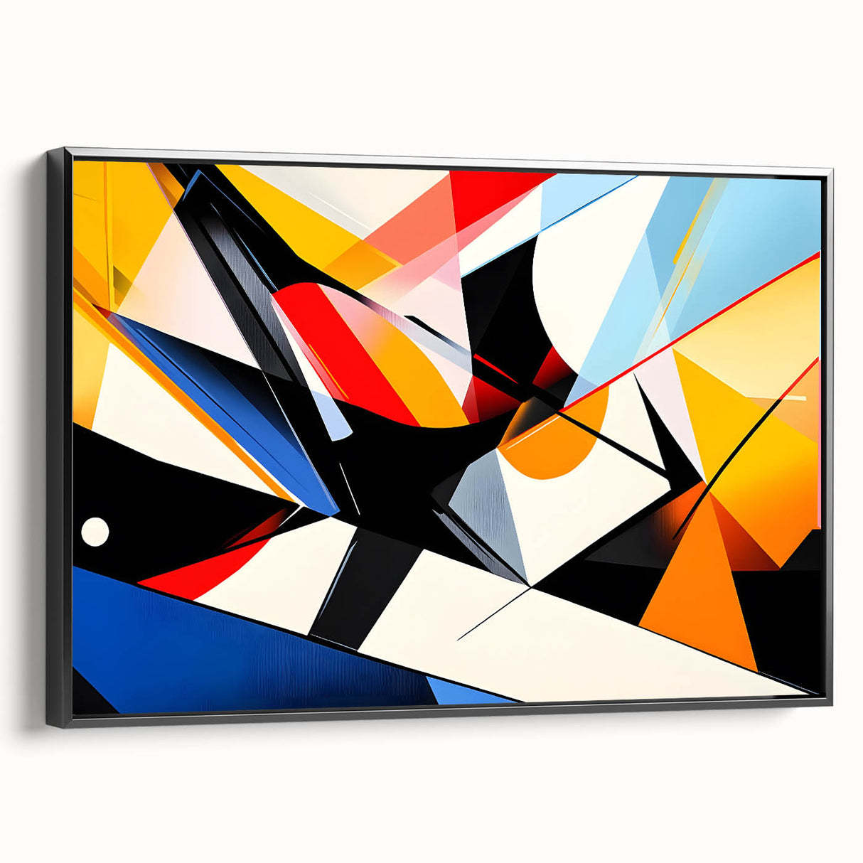 Geometric Abstract Art Print – Bold High-Contrast Wall Decor