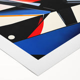 Geometric Abstract Art Print – Bold High-Contrast Wall Decor
