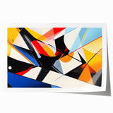 Geometric Abstract Art Print – Bold High-Contrast Wall Decor