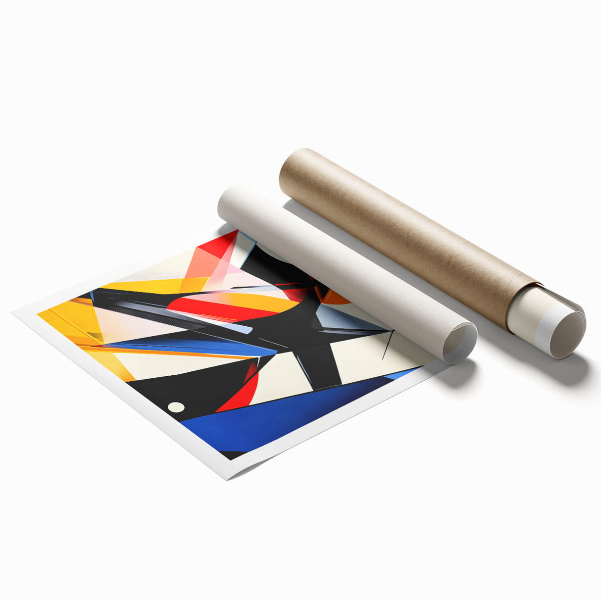 Geometric Abstract Art Print – Bold High-Contrast Wall Decor