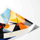 Geometric Abstract Art Print – Bold High-Contrast Wall Decor