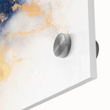 Modern Luxury Abstract Painting – High-End Navy & Gold Canvas Print