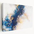 Modern Luxury Abstract Painting – High-End Navy & Gold Canvas Print