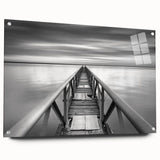 Black & White Fine Art Photography Wall Art – Pier Perspective