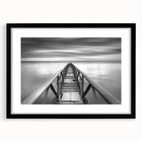 Black & White Fine Art Photography Wall Art – Pier Perspective