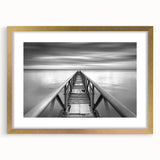 Black & White Fine Art Photography Wall Art – Pier Perspective