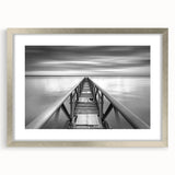 Black & White Fine Art Photography Wall Art – Pier Perspective