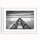 Black & White Fine Art Photography Wall Art – Pier Perspective