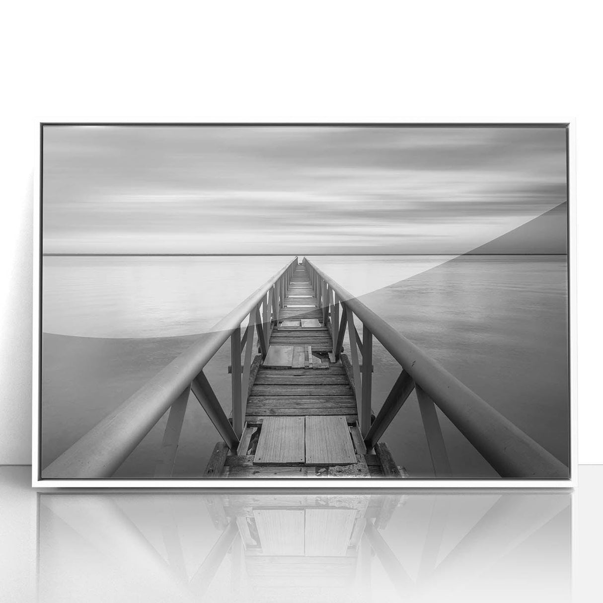 Black & White Fine Art Photography Wall Art – Pier Perspective
