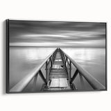 Black & White Fine Art Photography Wall Art – Pier Perspective