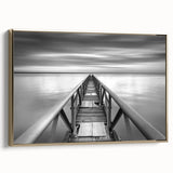 Black & White Fine Art Photography Wall Art – Pier Perspective