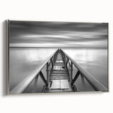 Black & White Fine Art Photography Wall Art – Pier Perspective