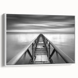 Black & White Fine Art Photography Wall Art – Pier Perspective