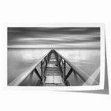 Black & White Fine Art Photography Wall Art – Pier Perspective
