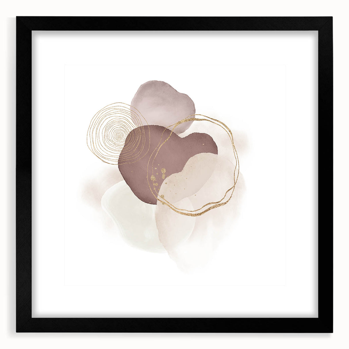 Geometric Minimalist Abstract Wall Art – Framed & Canvas Options