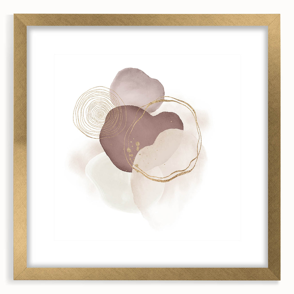 Geometric Minimalist Abstract Wall Art – Framed & Canvas Options