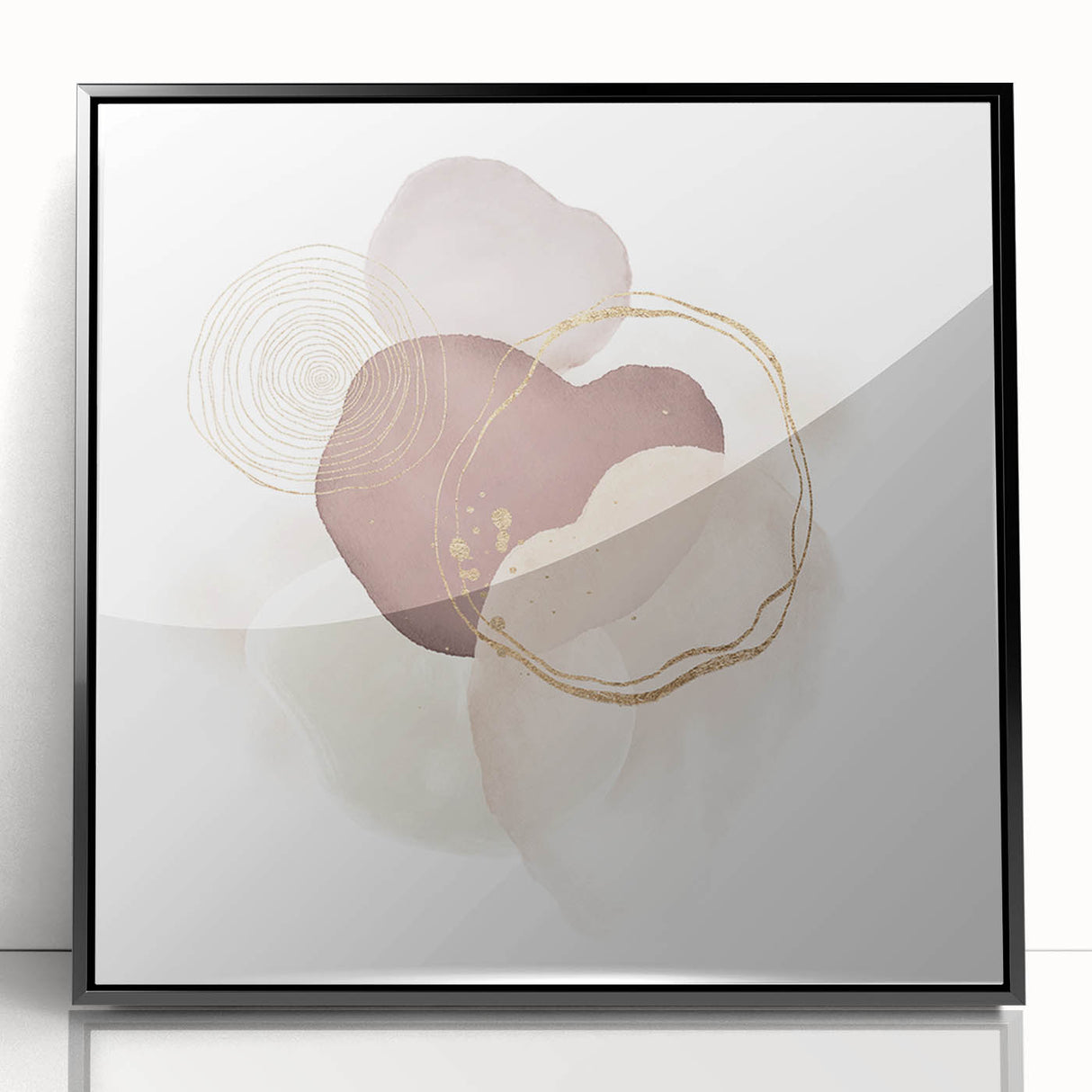Geometric Minimalist Abstract Wall Art – Framed & Canvas Options