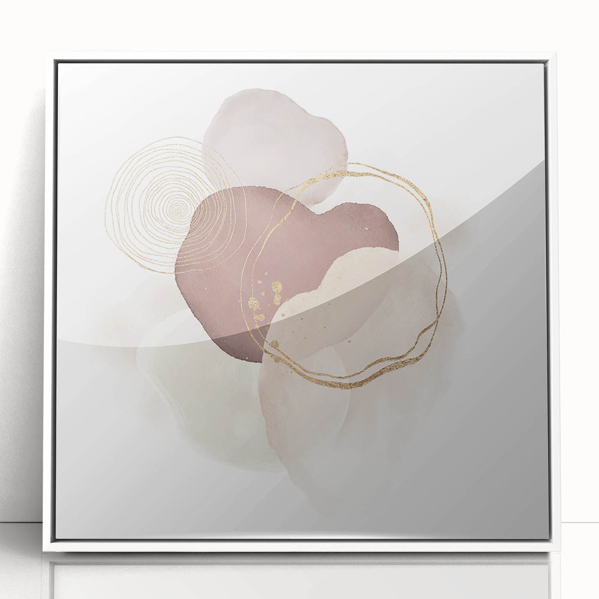 Geometric Minimalist Abstract Wall Art – Framed & Canvas Options
