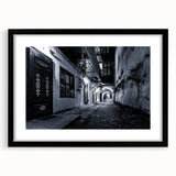 Black and White Urban Scenery Wall Art – Cityscape Photography Print