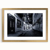 Black and White Urban Scenery Wall Art – Cityscape Photography Print