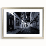 Black and White Urban Scenery Wall Art – Cityscape Photography Print
