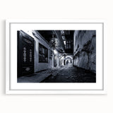 Black and White Urban Scenery Wall Art – Cityscape Photography Print