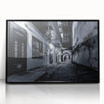 Black and White Urban Scenery Wall Art – Cityscape Photography Print
