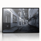 Black and White Urban Scenery Wall Art – Cityscape Photography Print