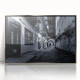 Black and White Urban Scenery Wall Art – Cityscape Photography Print