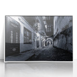 Black and White Urban Scenery Wall Art – Cityscape Photography Print