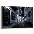 Black and White Urban Scenery Wall Art – Cityscape Photography Print