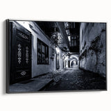 Black and White Urban Scenery Wall Art – Cityscape Photography Print